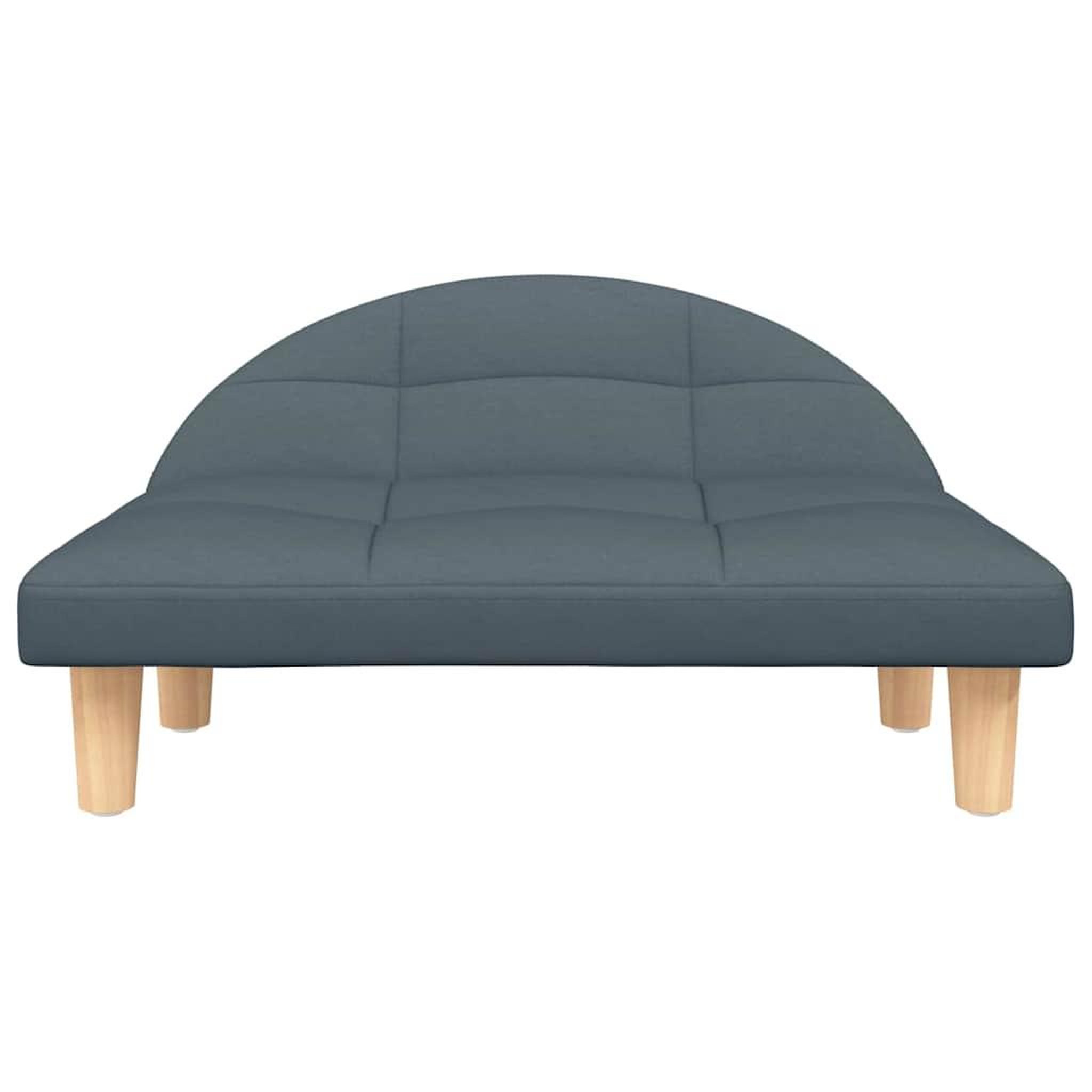 Voir la diapositive 3 : VIDAXL Lit pour chien gris fonce 70x52x30 cm tissu