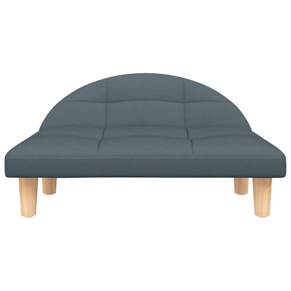 VIDAXL Lit pour chien gris fonce 70x52x30 cm tissu