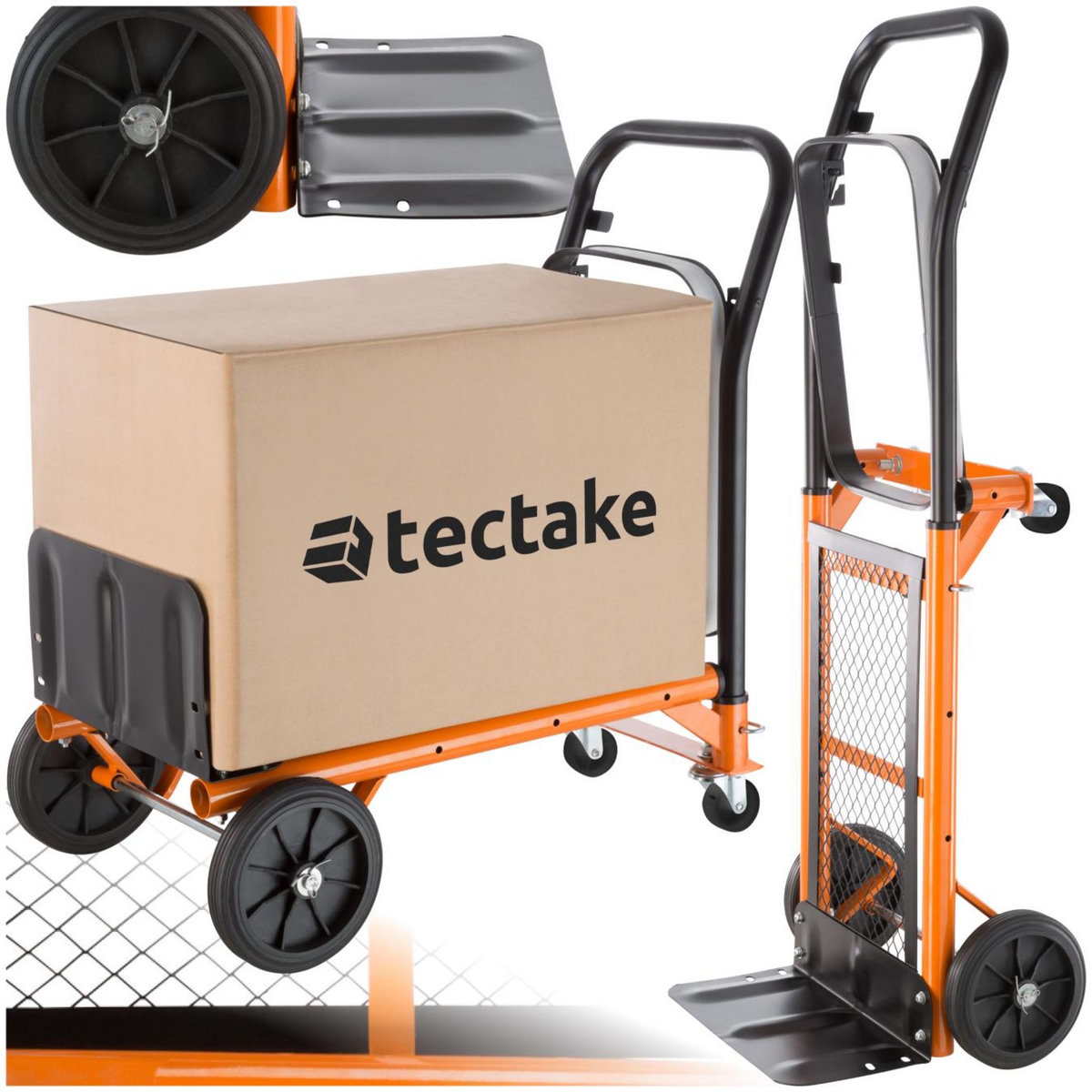 tectake Diable 2-en-1 2-en-1 orange