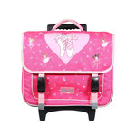 Bagtrotter BAGTROTTER Cartable à roulettes 38 cm Phileas Rose Danseuses