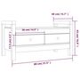 Voir la diapositive 6 : VIDAXL Banc d'entree Marron miel 80x40x43 cm Bois de pin massif