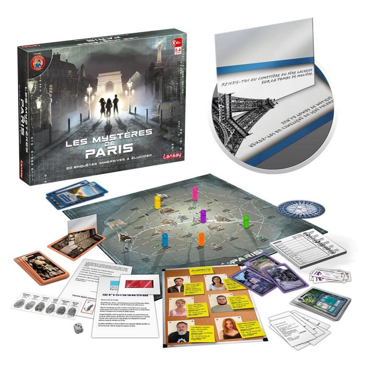 LANSAY Les mystères de paris Le jeu