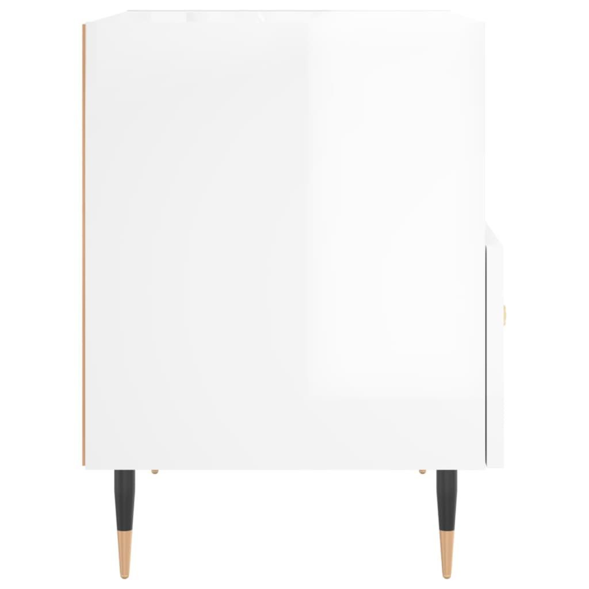 Voir la diapositive 5 : VIDAXL Table de chevet blanc brillant 40x35x47,5 cm bois d'ingenierie