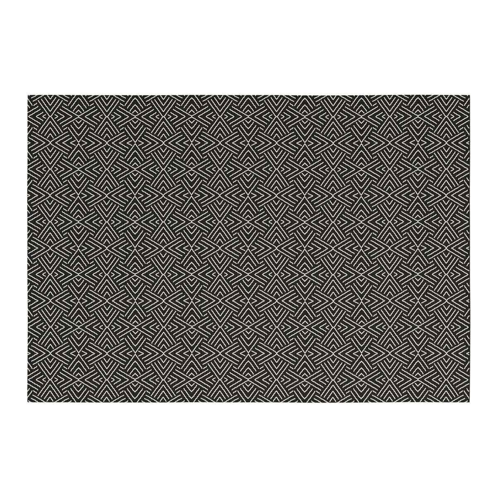 Douceur d'Intérieur Tapis tissé déco  aztek  120x170cm noir