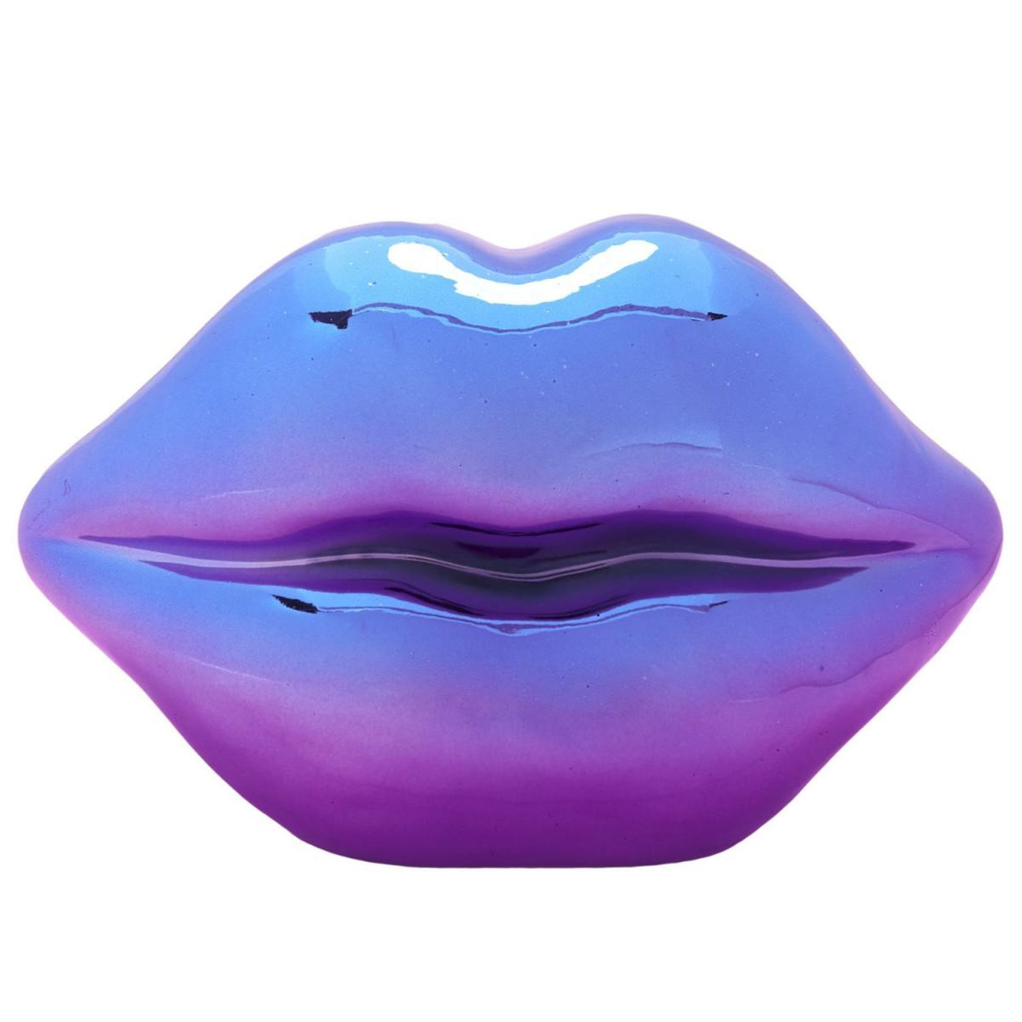 Voir la diapositive 3 : The Home Deco Factory Décoration à poser bouche  electroplate  19cm multicolore