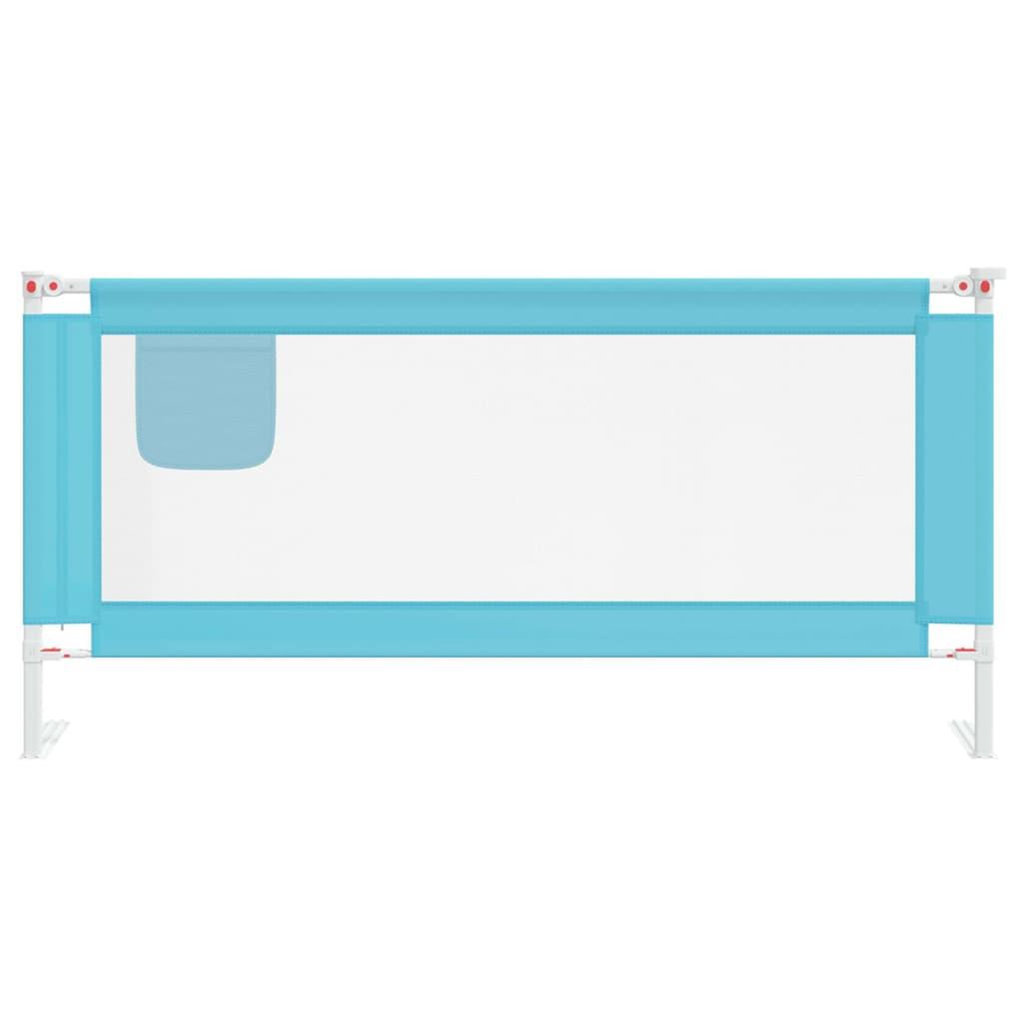 Voir la diapositive 3 : VIDAXL Barriere de securite de lit d'enfant Bleu 190x25 cm Tissu