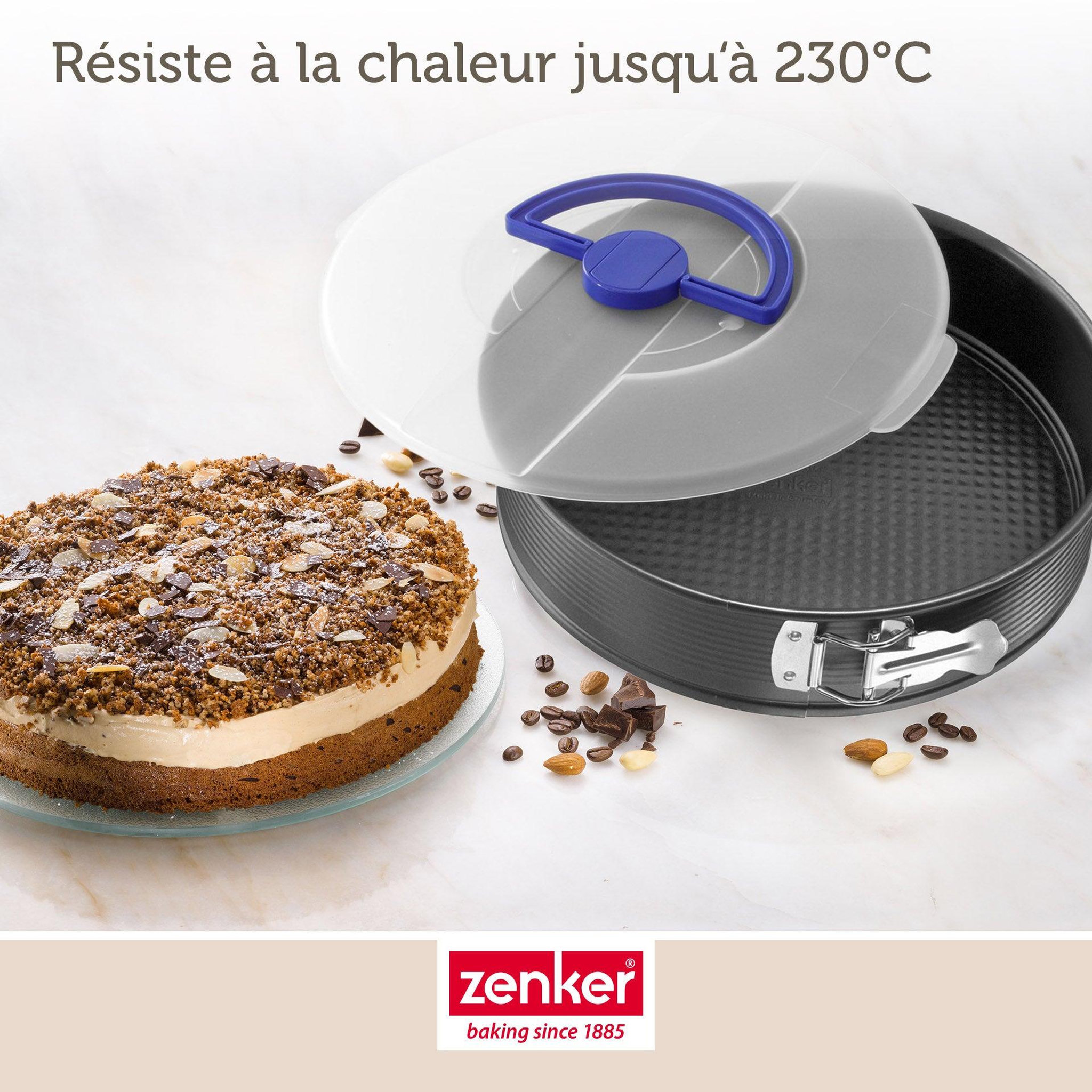 Voir la diapositive 6 : ZENKER Moule à manqué à charnière 26 cm avec couvercle de transport zenker pure
