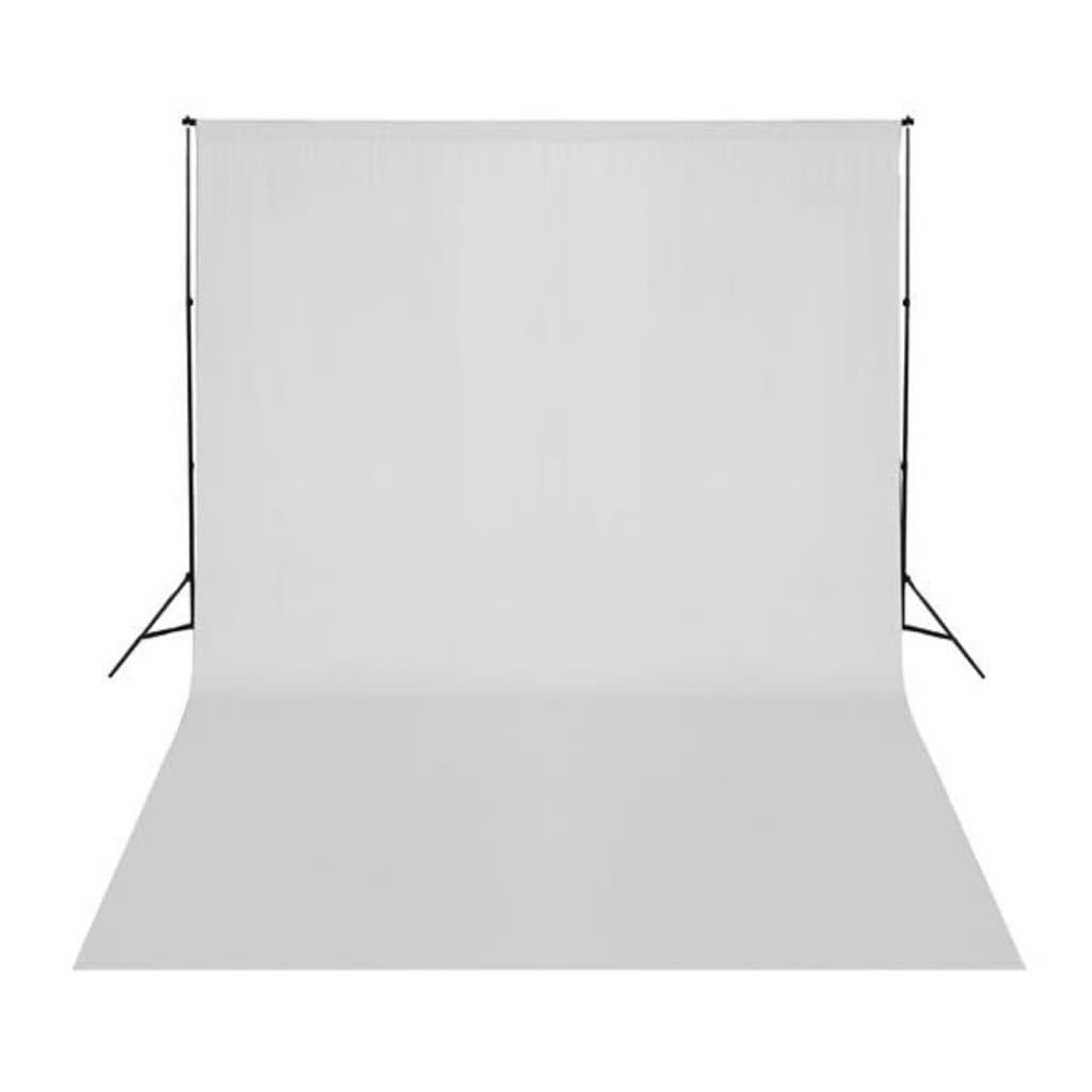 Voir la diapositive 2 : VIDAXL Toile de fond Coton 500 x 300 cm Blanc