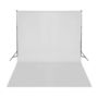 Voir la diapositive 2 : VIDAXL Toile de fond Coton 500 x 300 cm Blanc