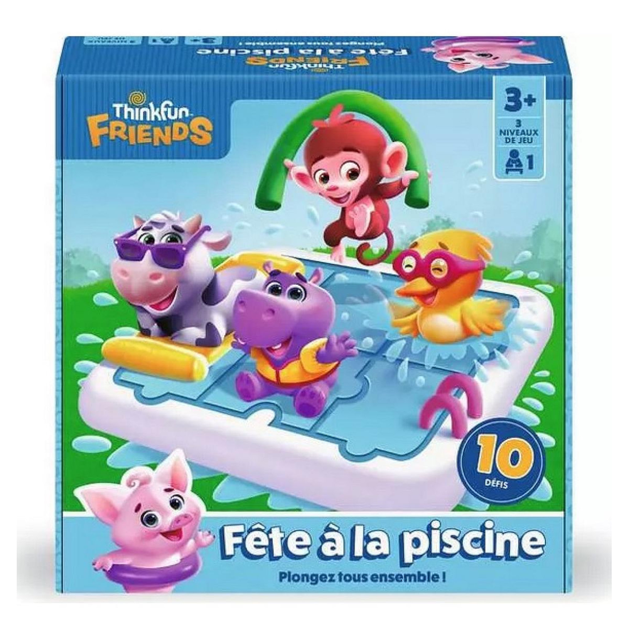 RAVENSBURGER ThinkFun Friends : Fete à la piscine - Jeux de réflexion