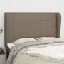 VIDAXL Tete de lit avec oreilles Taupe 147x23x118/128 cm Tissu