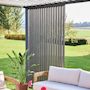 Voir la diapositive 3 : SWEEEK Triomphe persienne verticale pour pergola 3m. aluminium. panneau brise vue. anthracite