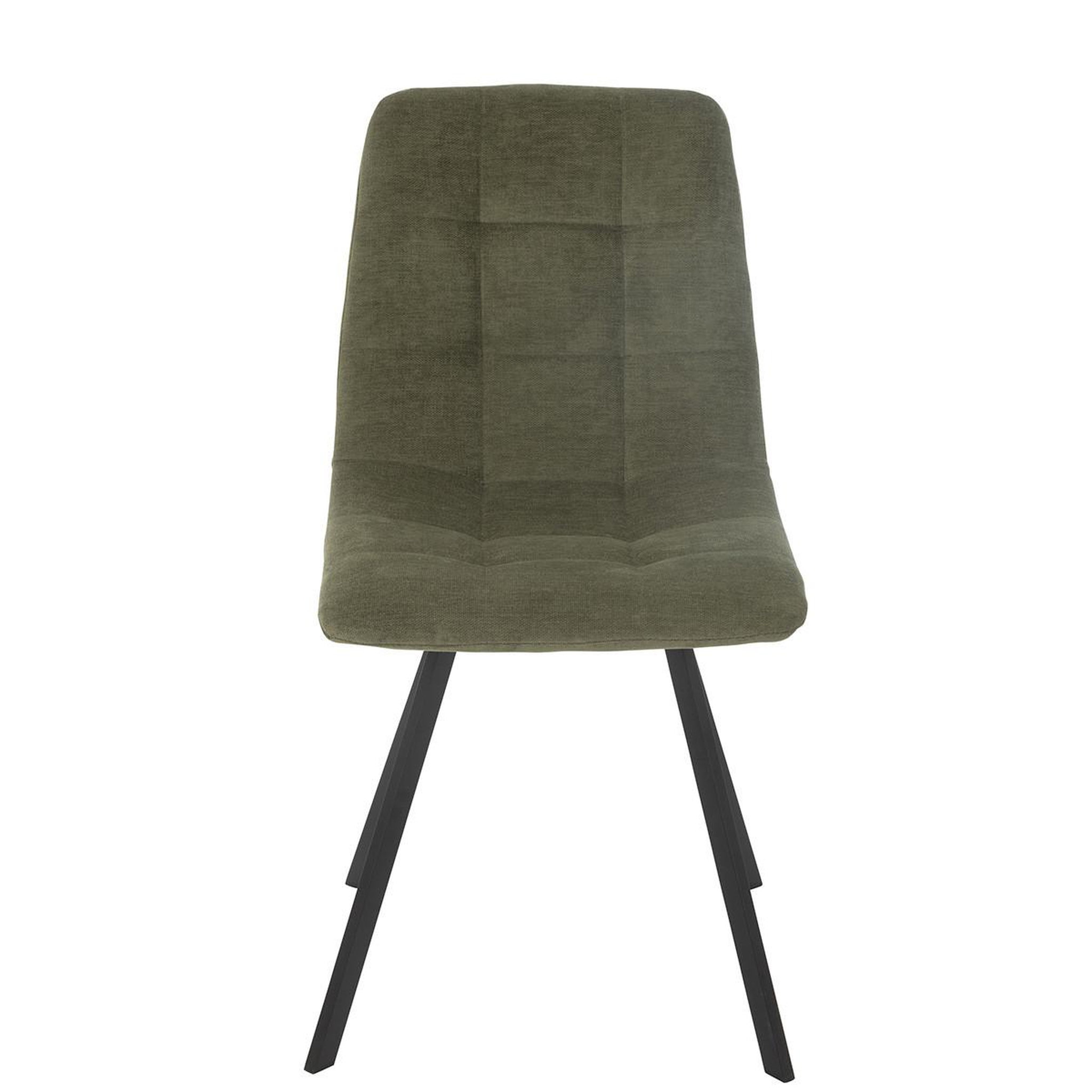 Voir la diapositive 2 : J-LINE Chaise matelassée  clark  85cm vert
