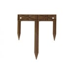 Nortene 4 griffes de fixation Claw Fib - PP / Miscanthus - Marron - 15cm