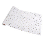 Paris Prix Chemin de Table Jetable  Gold Pattern  28cmx5m Or