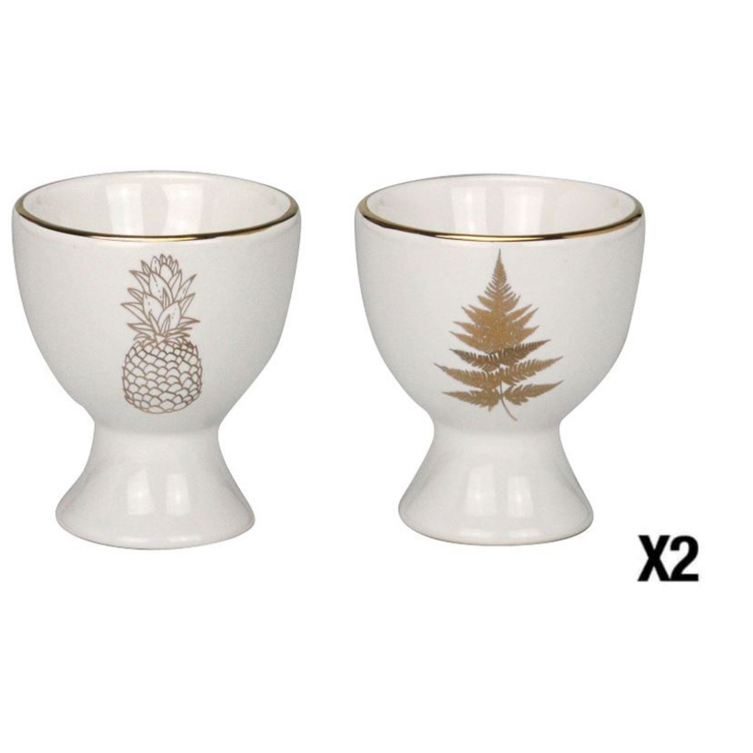 Coquetier En Porcelaine De Paris - Manufacture De Schoelcher