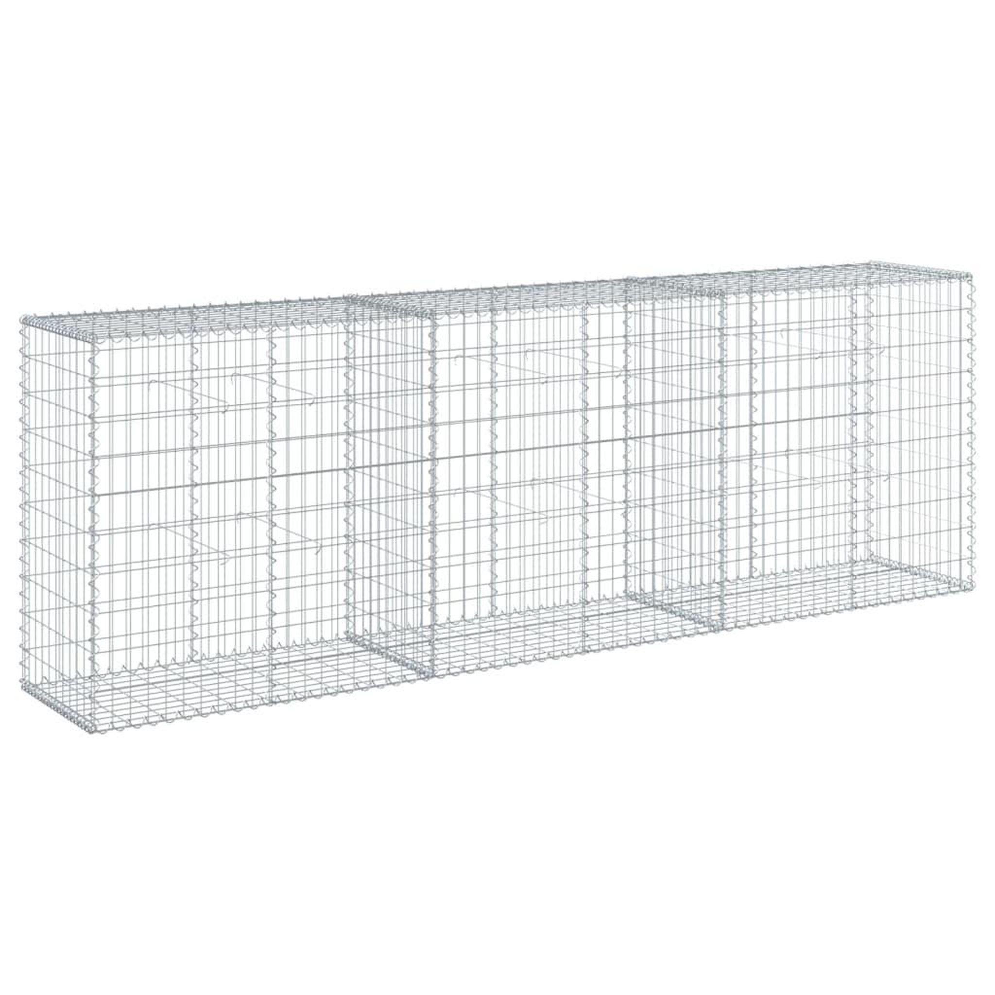 Voir la diapositive 5 : VIDAXL Panier gabion avec couvercle 300x50x100 cm fer galvanise