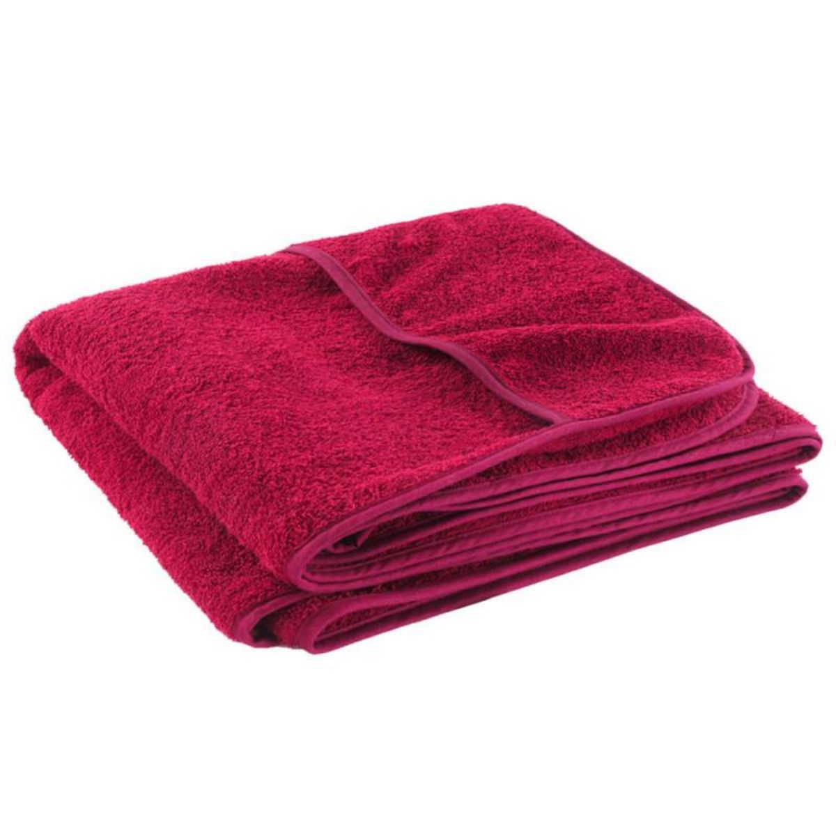 VIDAXL Serviettes de plage 2 pcs bordeaux 75x200 cm tissu 400 GSM