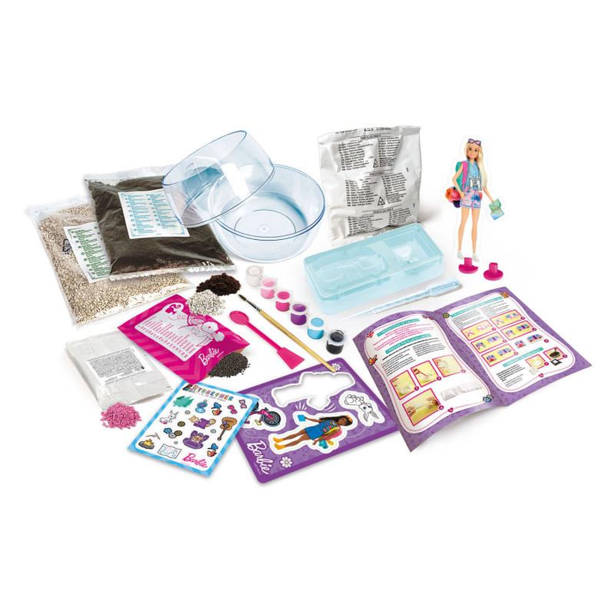 Voir la diapositive 2 : CLEMENTONI Clementoni Barbie Terrarium Craft Set 19303