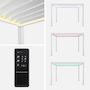 Voir la diapositive 3 : SWEEEK Pergola bioclimatique aluminium motorisée 3x3m avec éclairage LED Triomphe