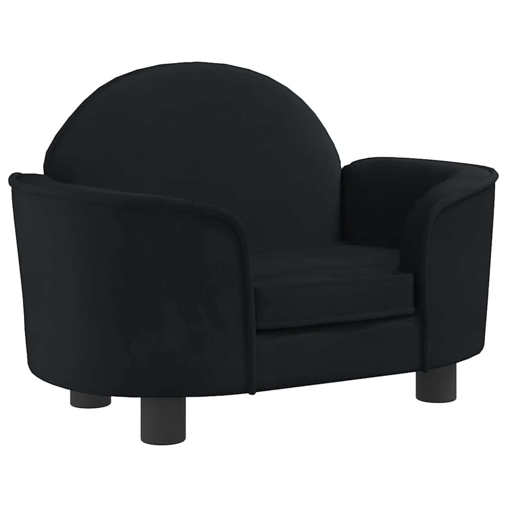 Voir la diapositive 2 : VIDAXL Lit pour chien noir 66x40x45 cm velours