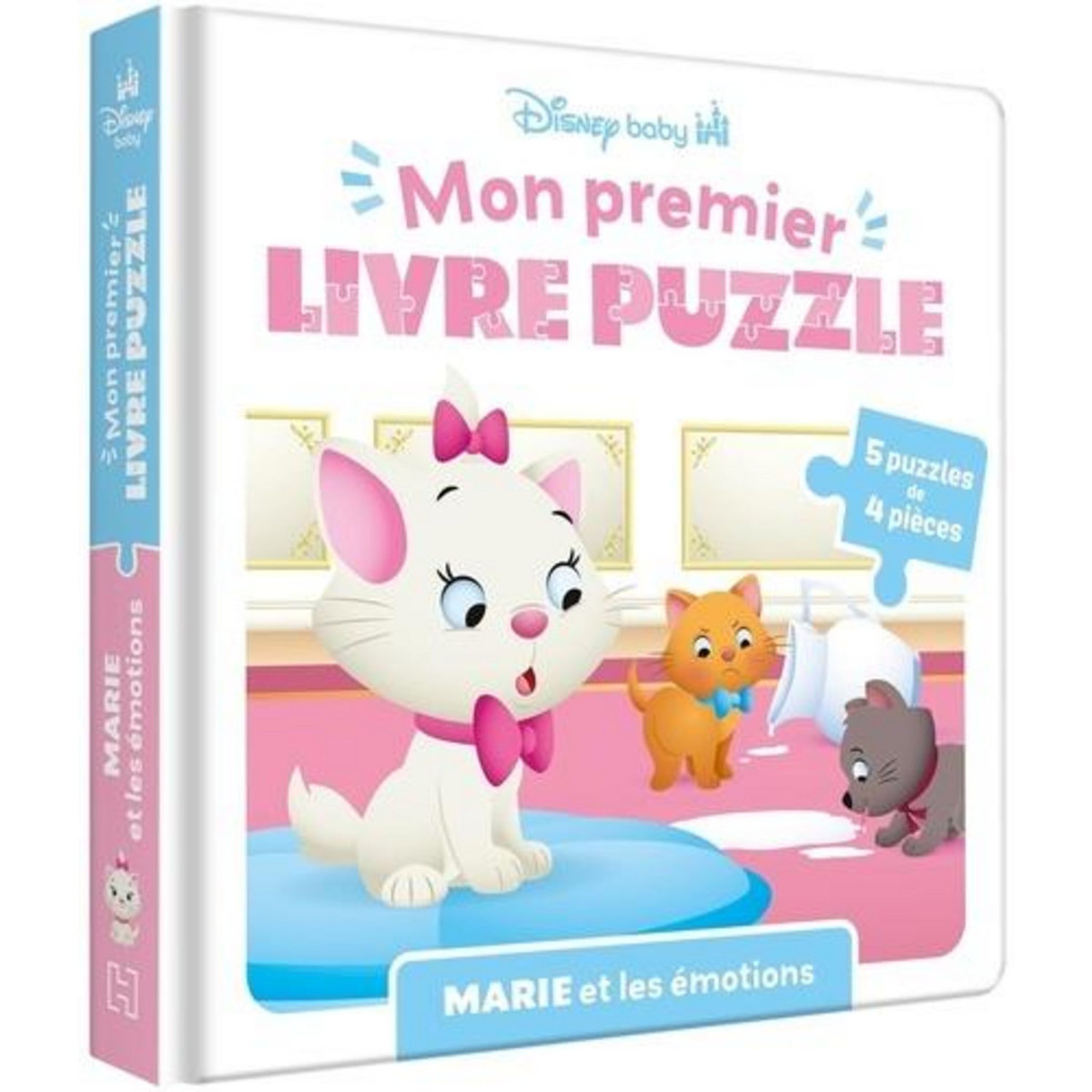MARIE ET LES EMOTIONS. 5 PUZZLES DE 4 PIECES, Disney Baby