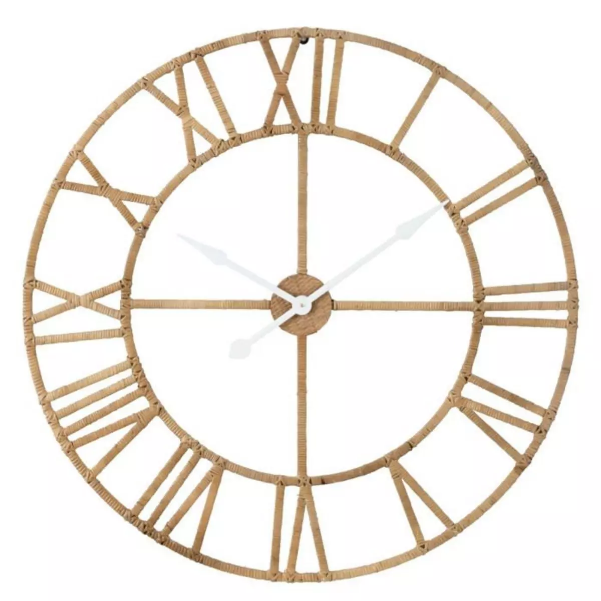 Paris Prix Horloge Murale en Rotin  Roman  100cm Naturel