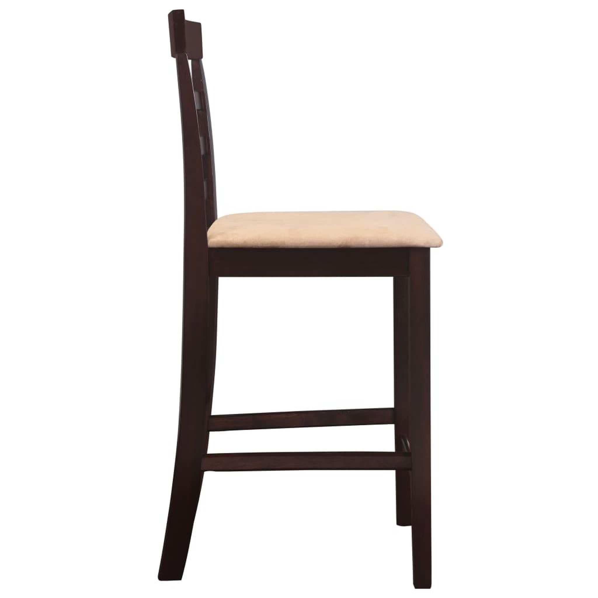 Voir la diapositive 5 : VIDAXL Set table et 4 chaises de bar en bois coloris marron