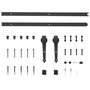 Voir la diapositive 5 : VIDAXL Kit de quincaillerie de porte coulissante 183 cm Acier Noir