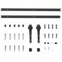 Voir la diapositive 5 : VIDAXL Kit de quincaillerie de porte coulissante 183 cm Acier Noir