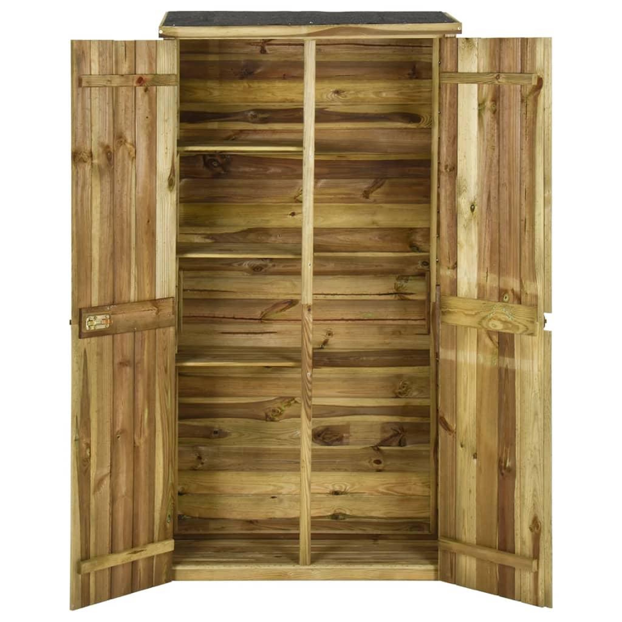 Voir la diapositive 3 : VIDAXL Abri a outils pour jardin Pin 85x48x177 cm
