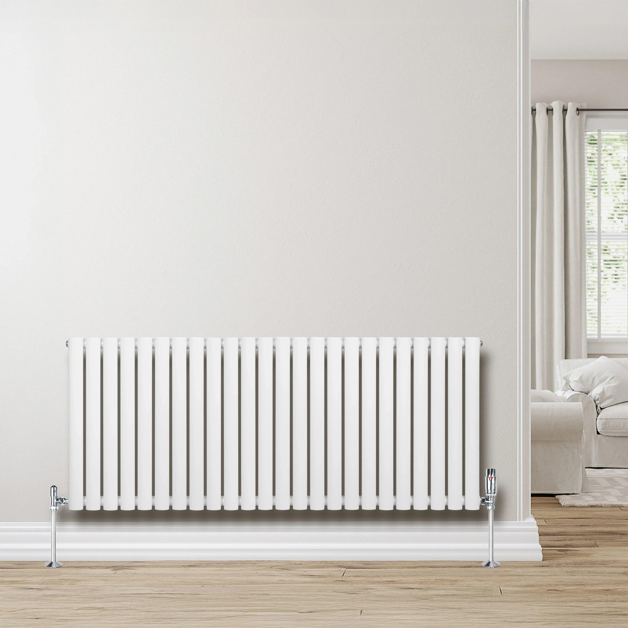 Voir la diapositive 4 : MONSTERSHOP Radiateur à colonnes ovales, 1 panneau - 600 x 1440 mm