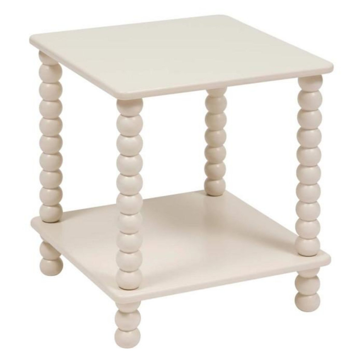 ATMOSPHERA Table d'Appoint Avec Étagère  Chamlo  45cm Ivoire