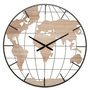 Voir la diapositive 1 : ATMOSPHERA Horloge Murale Design  Monde  90cm Naturel