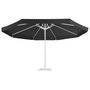 Voir la diapositive 2 : VIDAXL Tissu de remplacement pour parasol d'exterieur Noir 500 cm