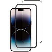 amahousse Vitre iPhone 7/ 8/ SE 2020/ SE2022 avec bords noirs de