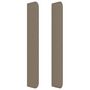 Voir la diapositive 4 : VIDAXL Tete de lit avec oreilles Taupe 147x16x118/128 cm Tissu
