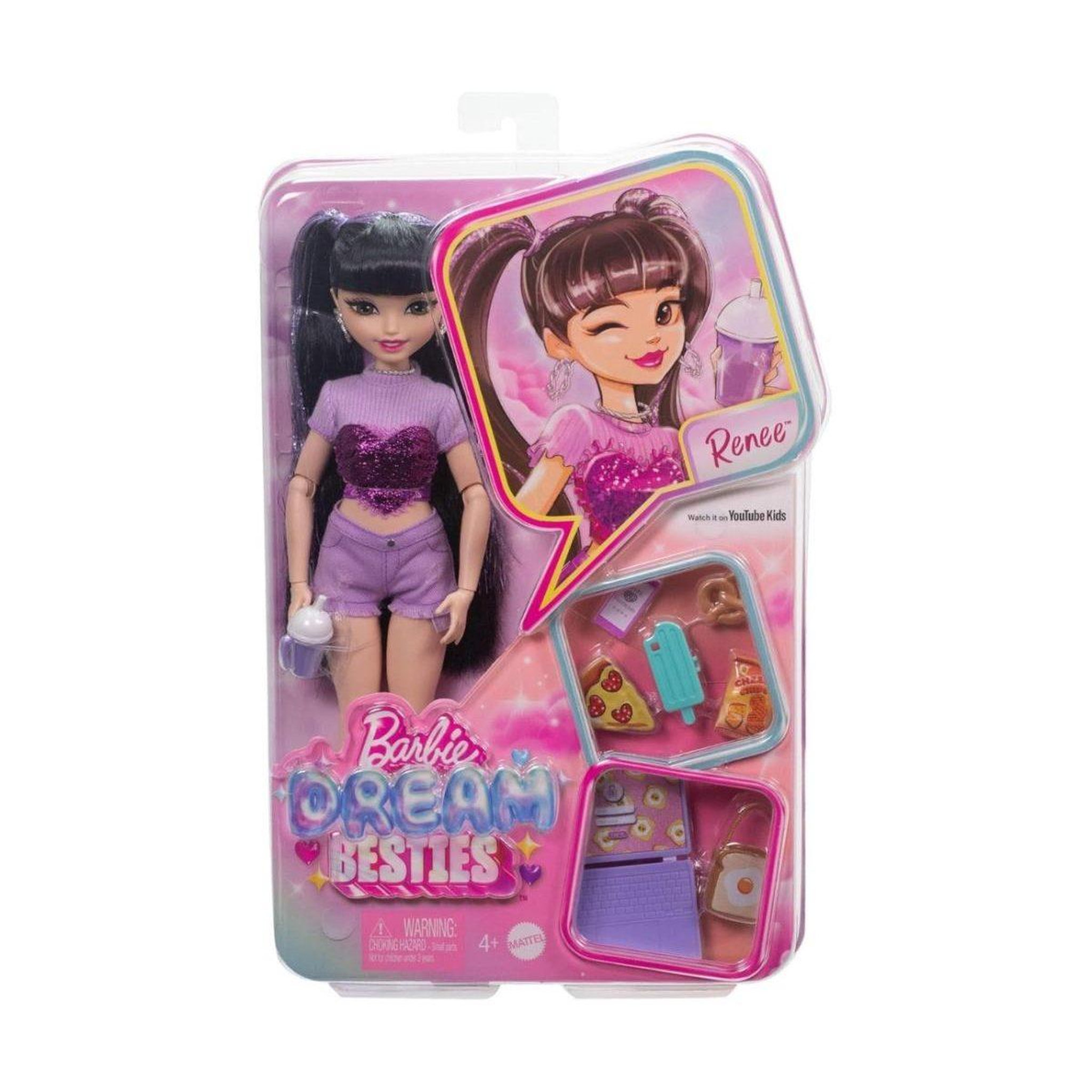 Voir la diapositive 4 : MATTEL Poupée barbie  hyc24 dream besties - renée