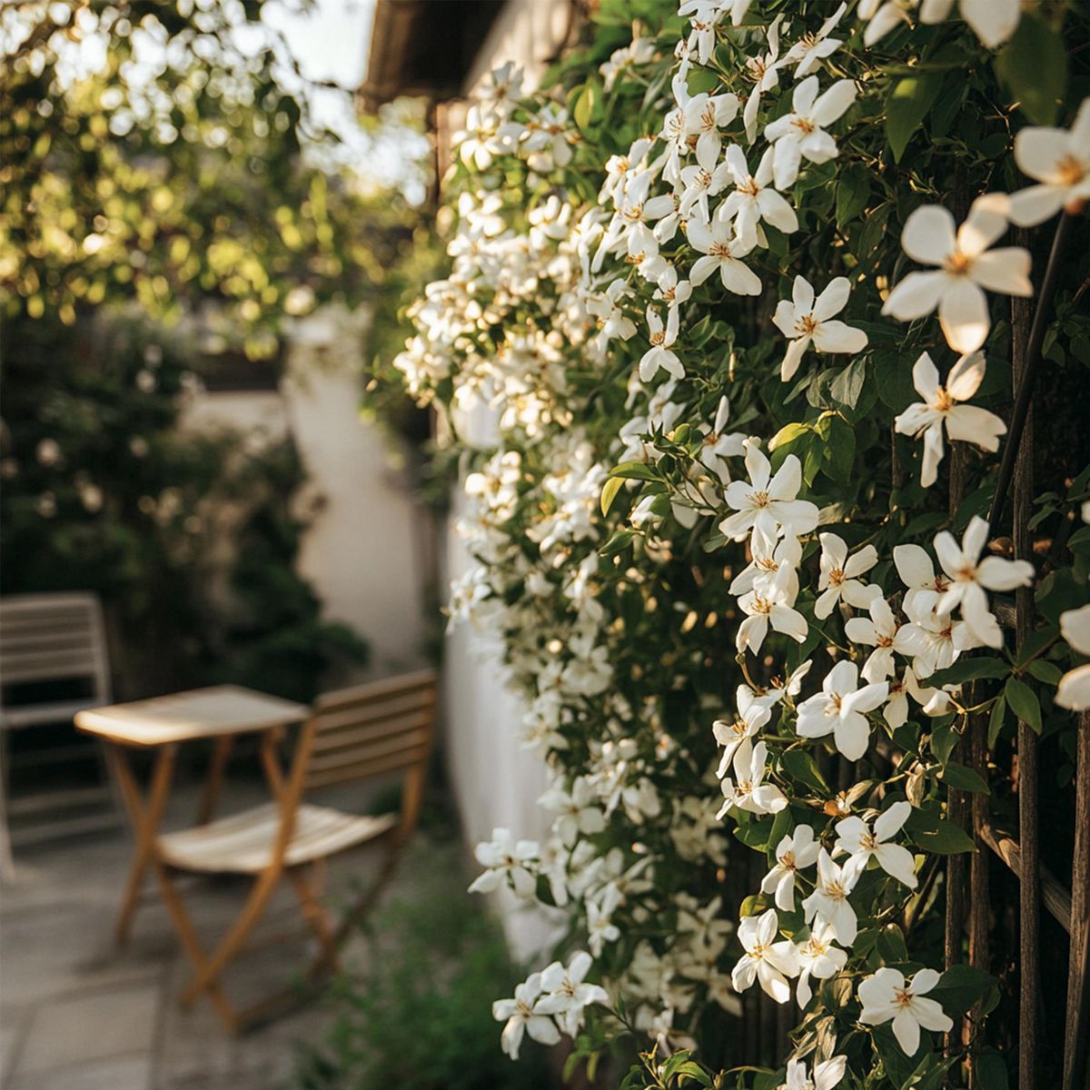 PLANT IN A BOX Jasmin étoilé - Set de 2 - Trachelospermum jasminoides - H110-120cm - ⌀17cm