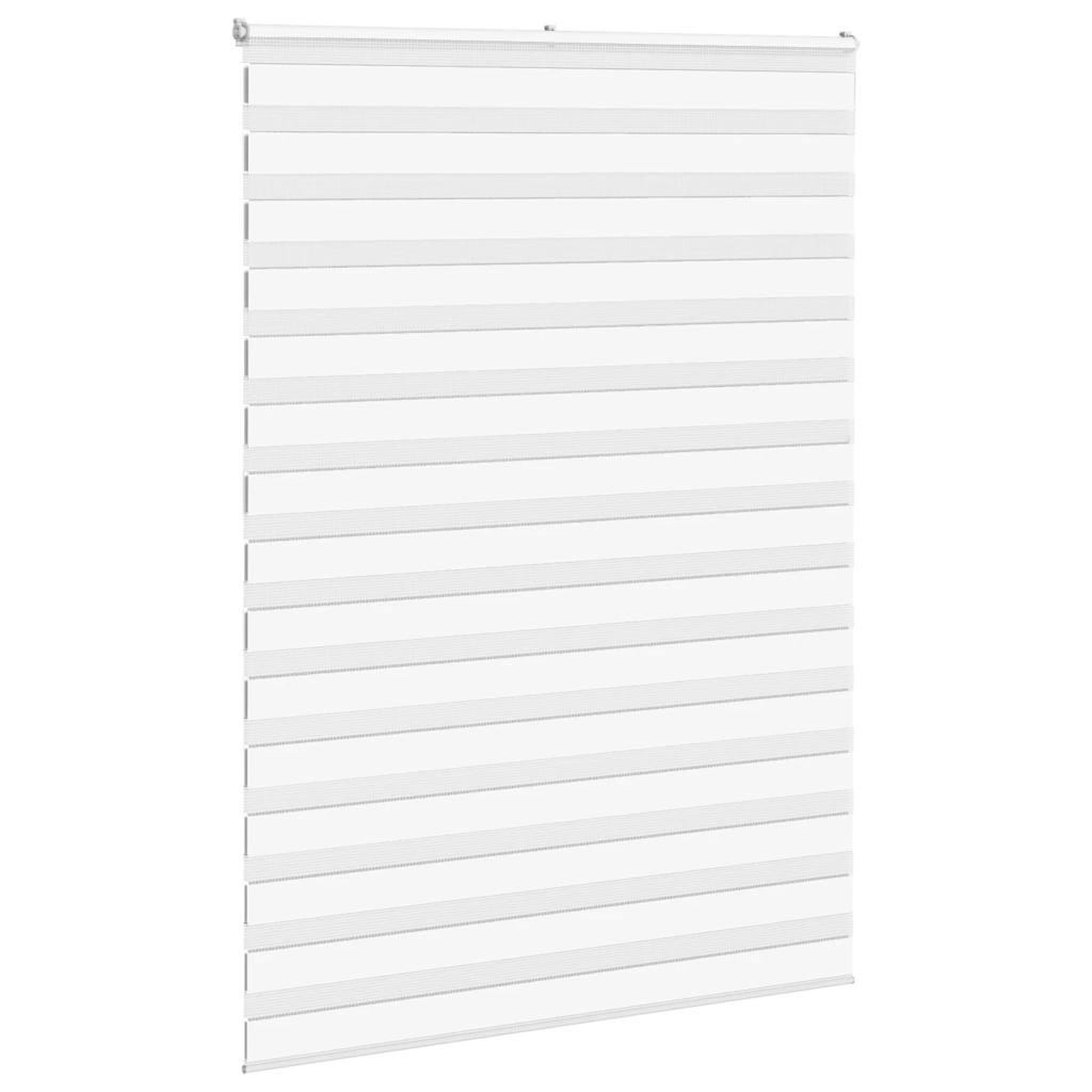 Voir la diapositive 3 : VIDAXL Store zebre blanc 155x200 cm largeur du tissu 150,9cm polyester