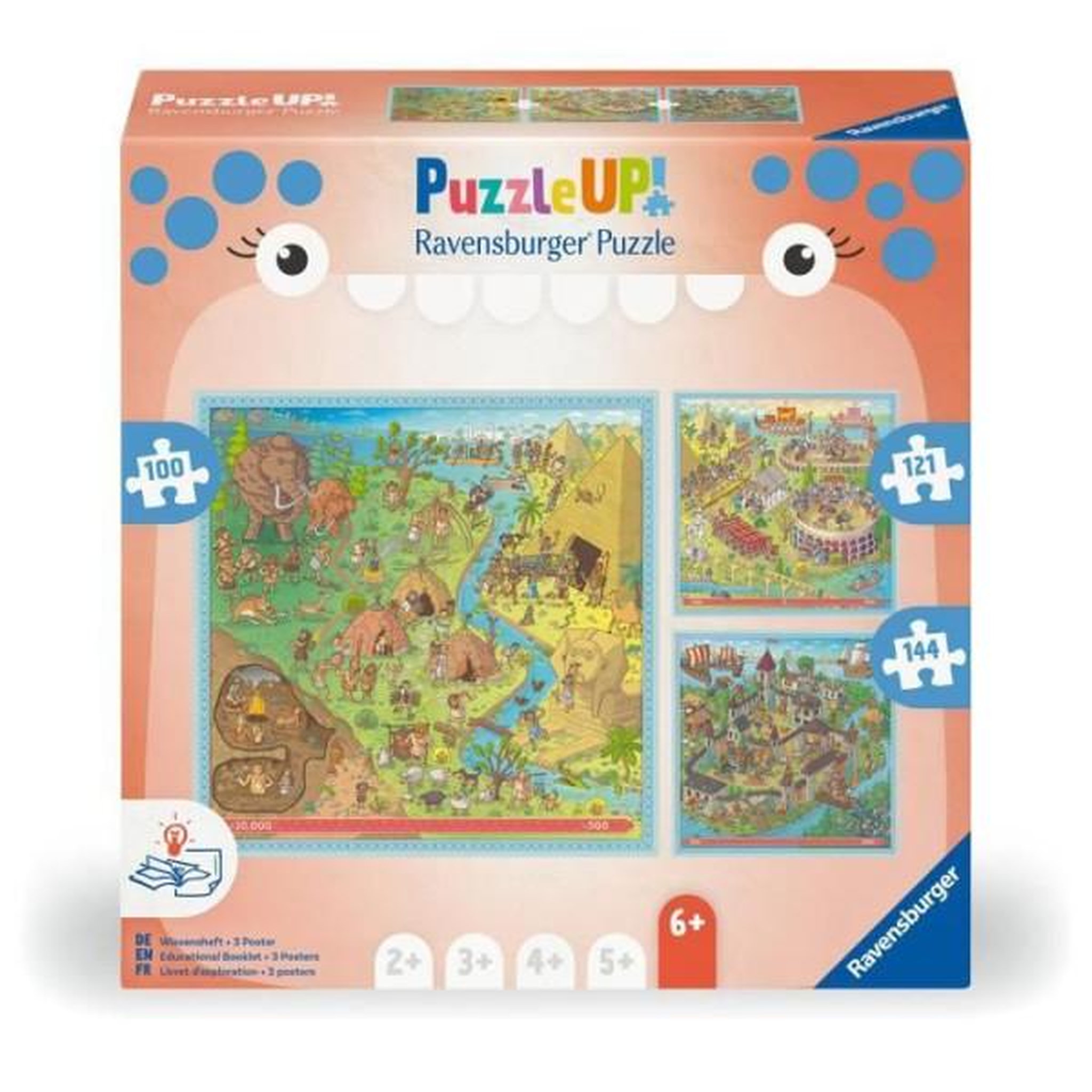 Voir la diapositive 3 : RAVENSBURGER Puzzle up! Histoire 3 puzzles
