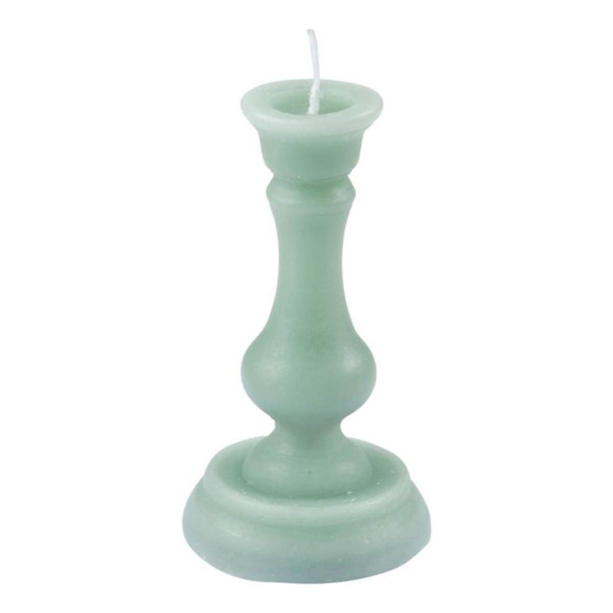 HOMEA Bougie Déco Chandelier  Arty  13cm Vert Céladon