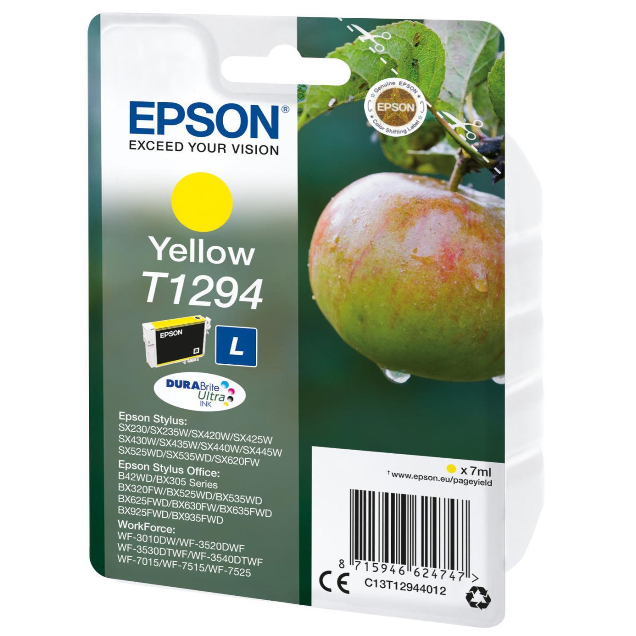 Voir la diapositive 3 : Epson Epson apple cartouche  pomme  - encre durabrite ultra j