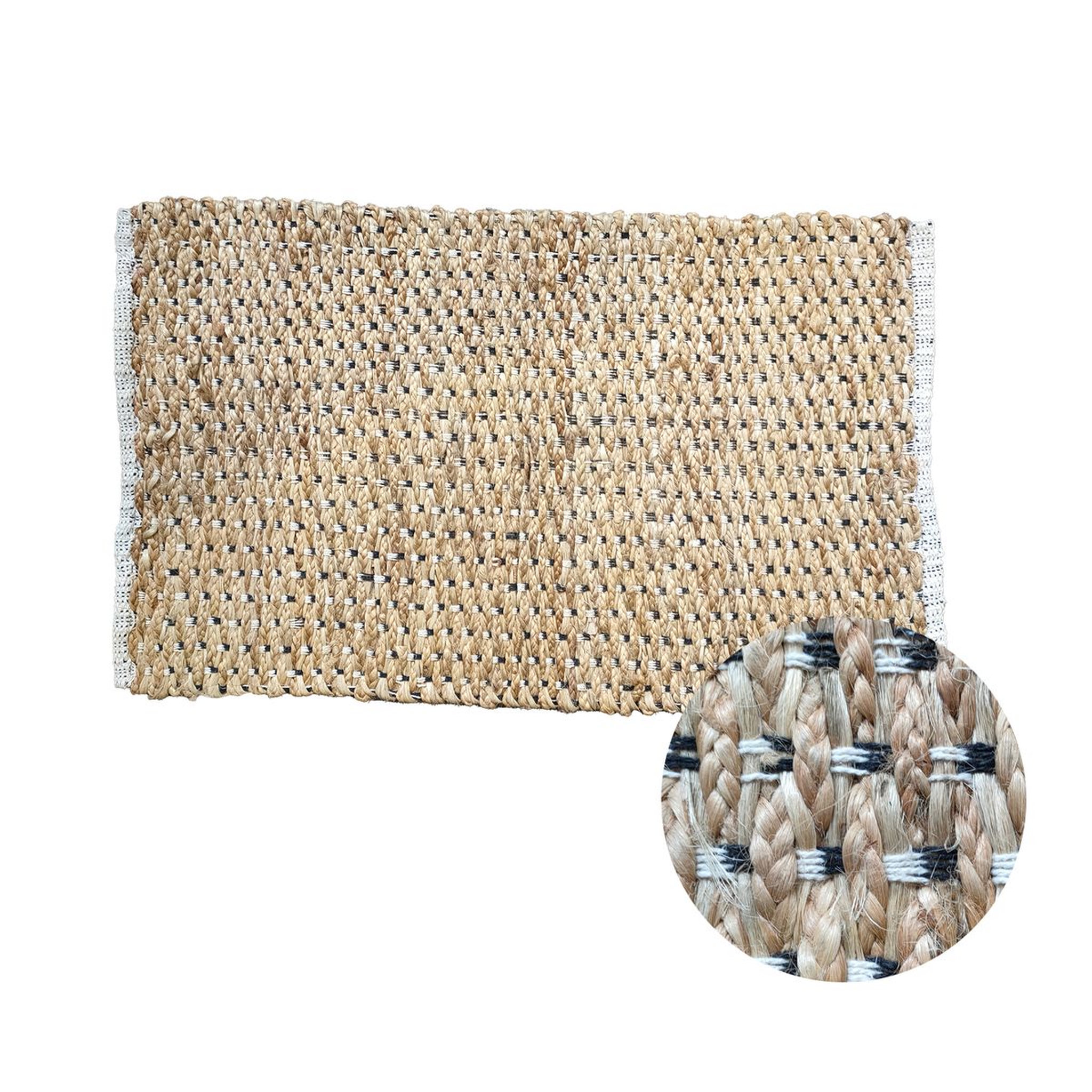 Tapis déco en jute végétal 