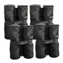 HOMCOM Lot 4 sacs de lestage de fixation pour tonnelle parasol pavillon volume max. 15kg noir