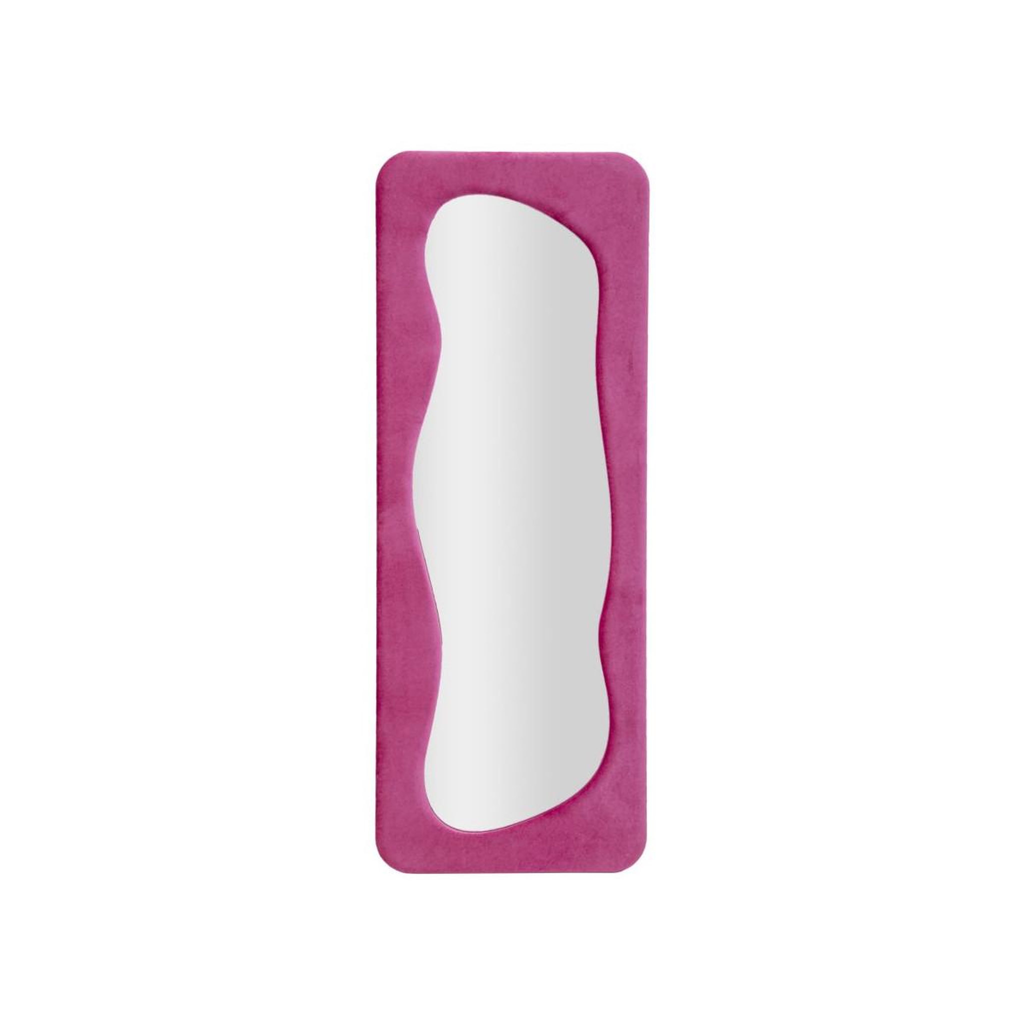 Paris Prix Miroir mural en velours  theodor  160cm fuchsia