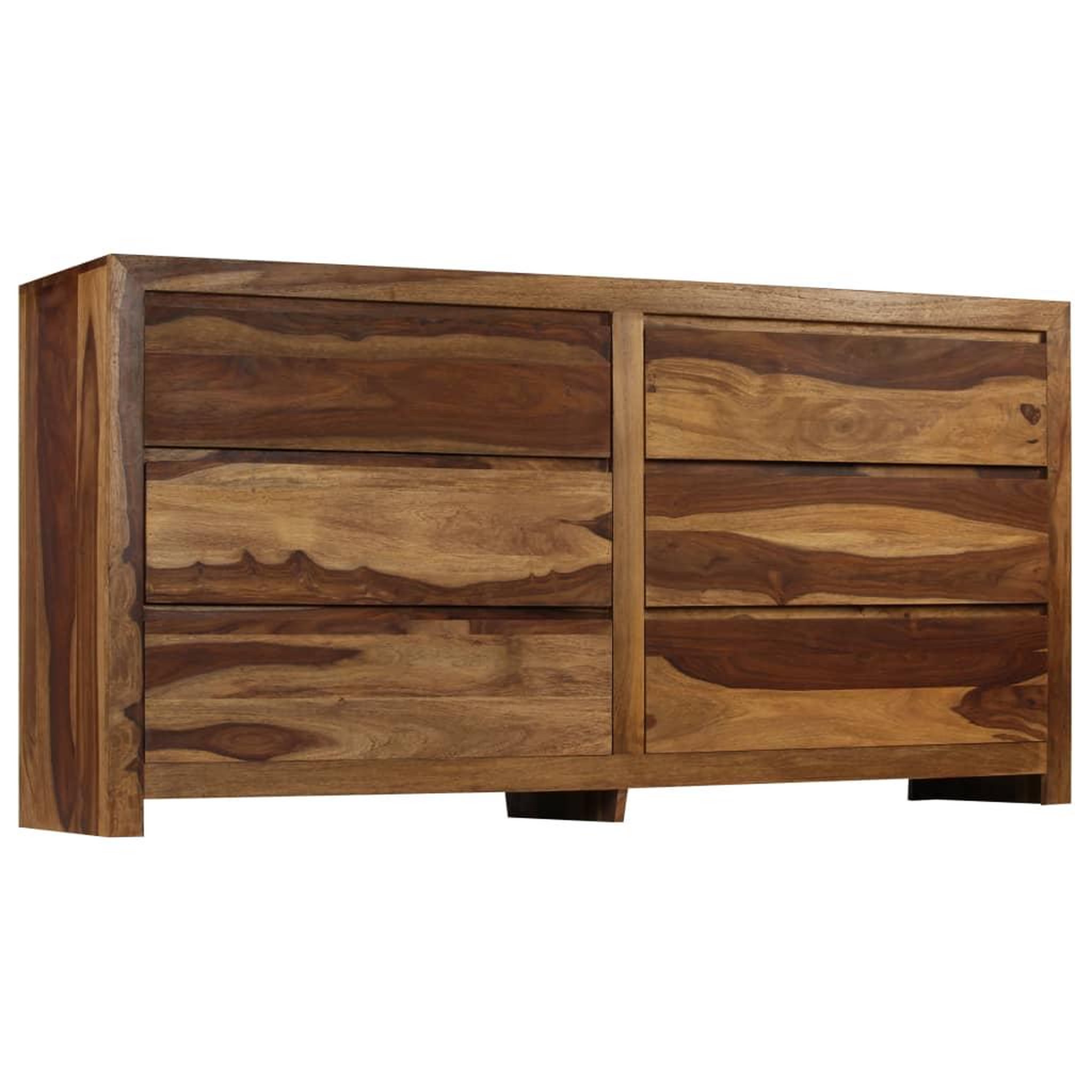 Voir la diapositive 3 : VIDAXL Meuble a tiroirs Bois massif de Sesham 160x40x80 cm