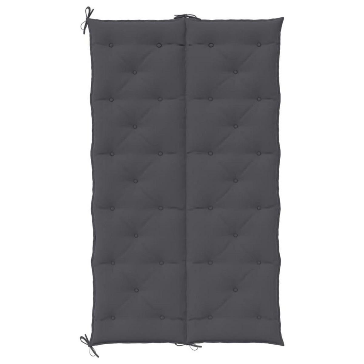 VIDAXL Coussin de banc de jardin anthracite tissu oxford