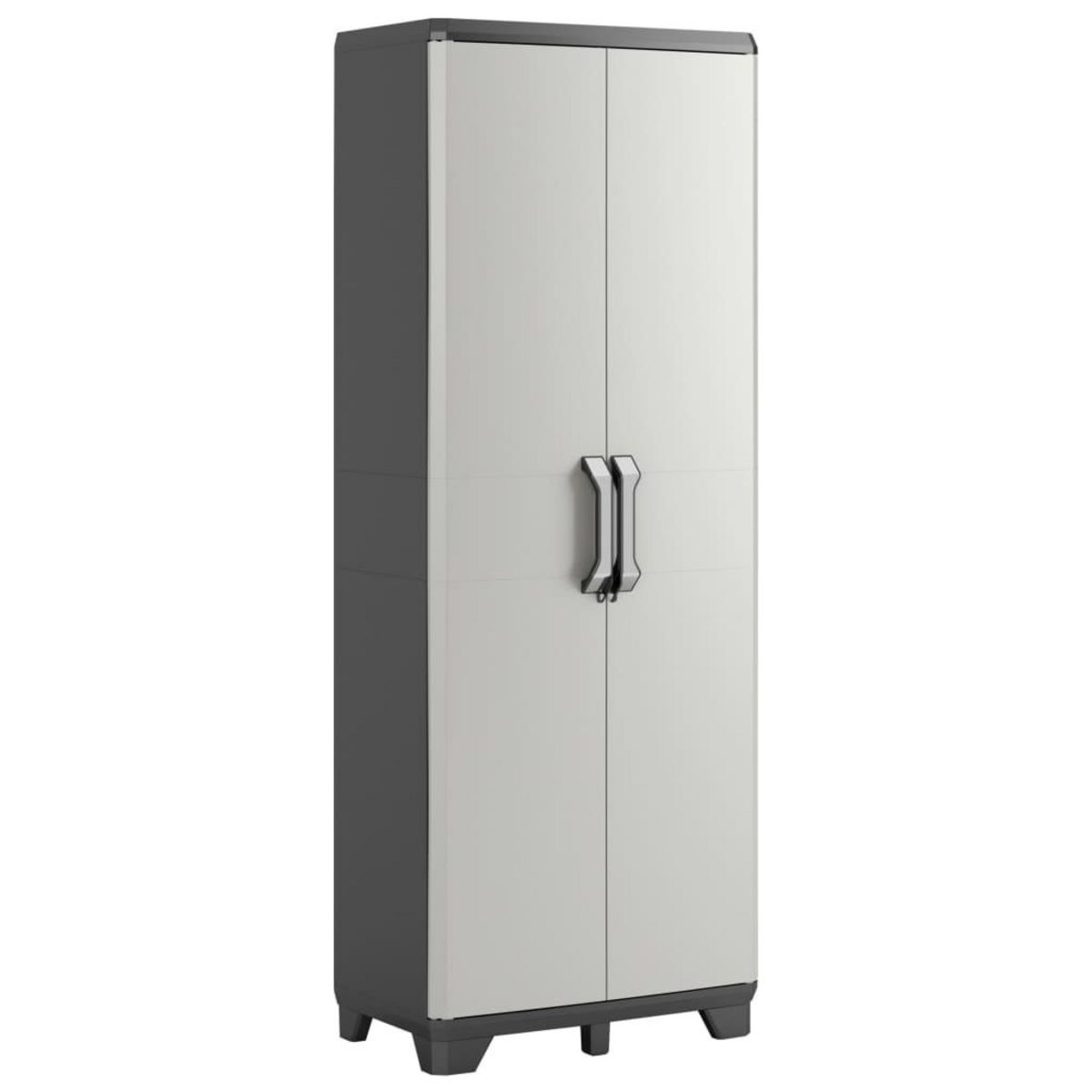 Keter Keter Armoire de rangement polyvalente Gear Noir et gris 182 cm