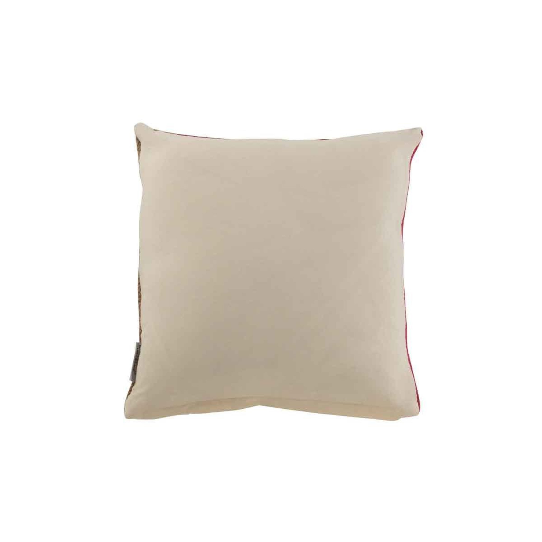 Voir la diapositive 2 : J-LINE Coussin Déco  Anna  50x50cm Rose & Naturel